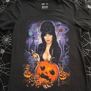 Elvira Black Halloween Graphic Tee